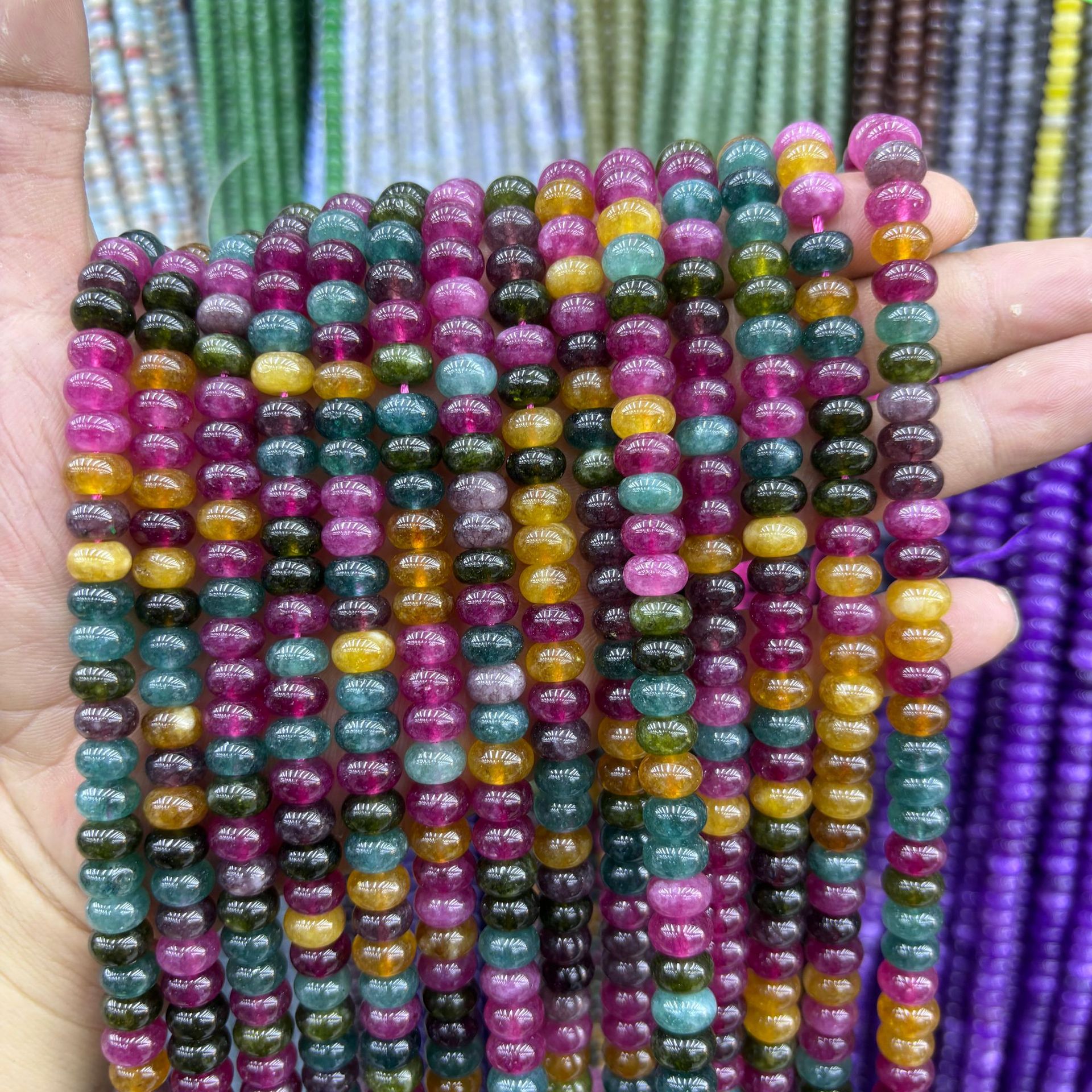 77:synthetic Color abacus beads 46