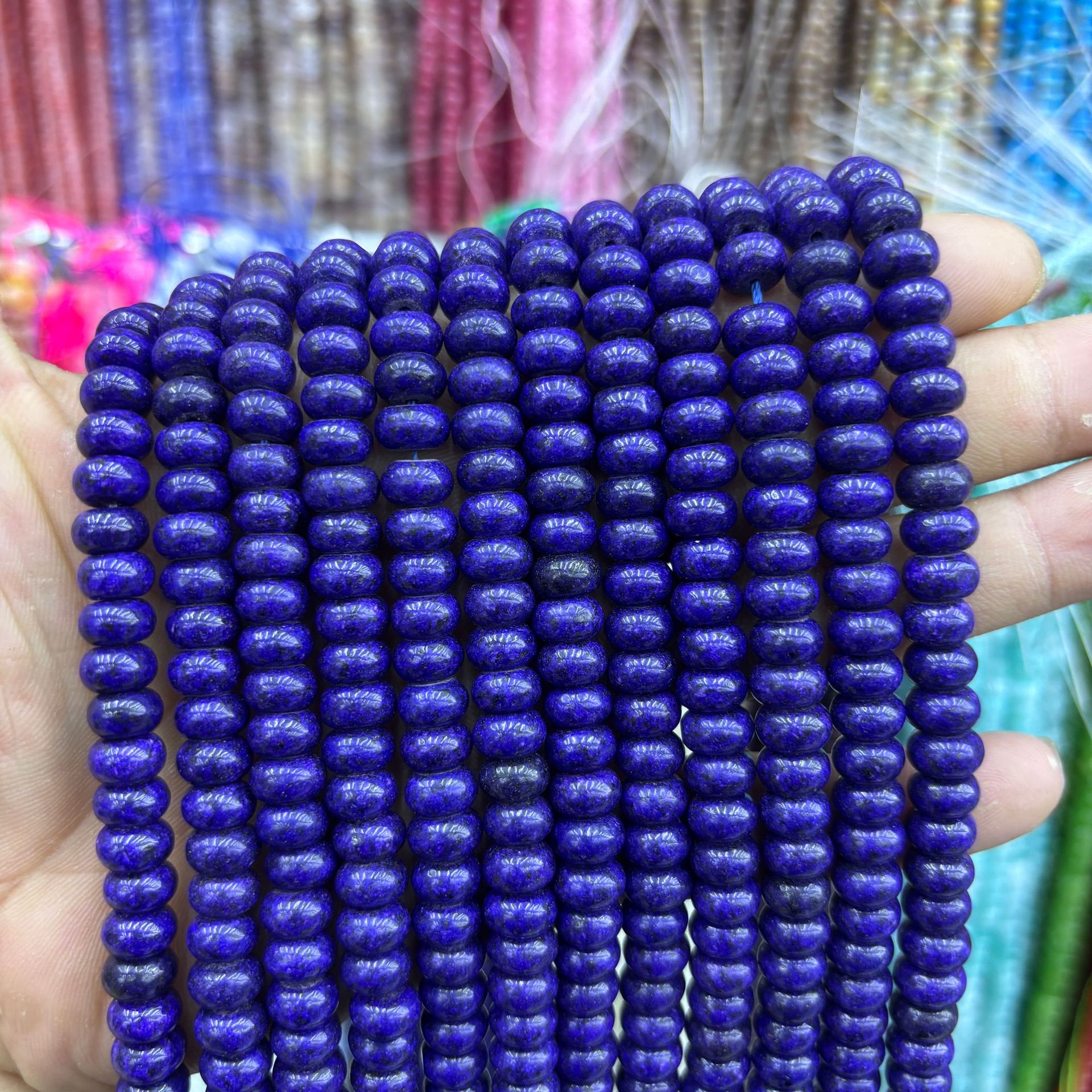 66  synthetic Color abacus beads