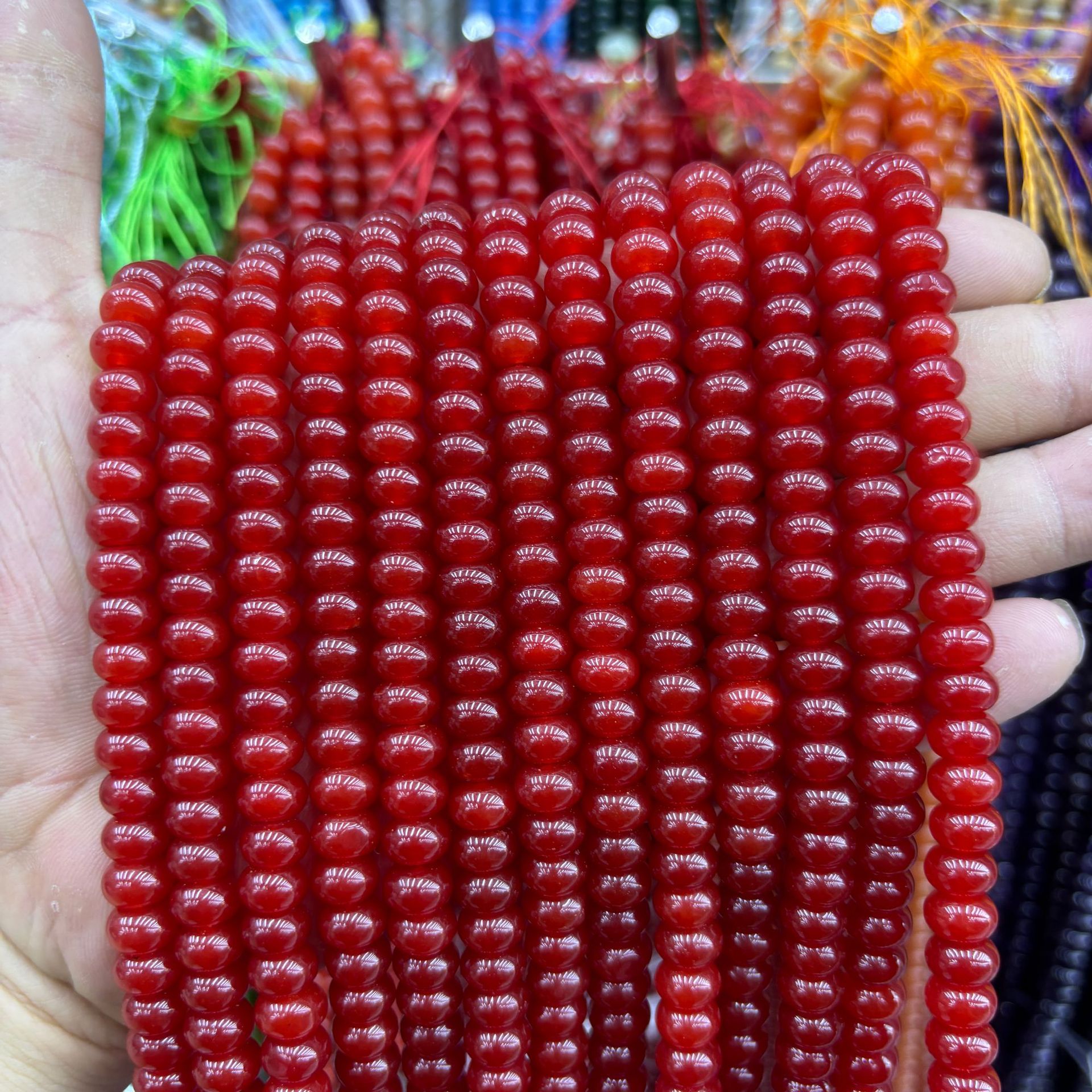 69 synthetic Color abacus beads