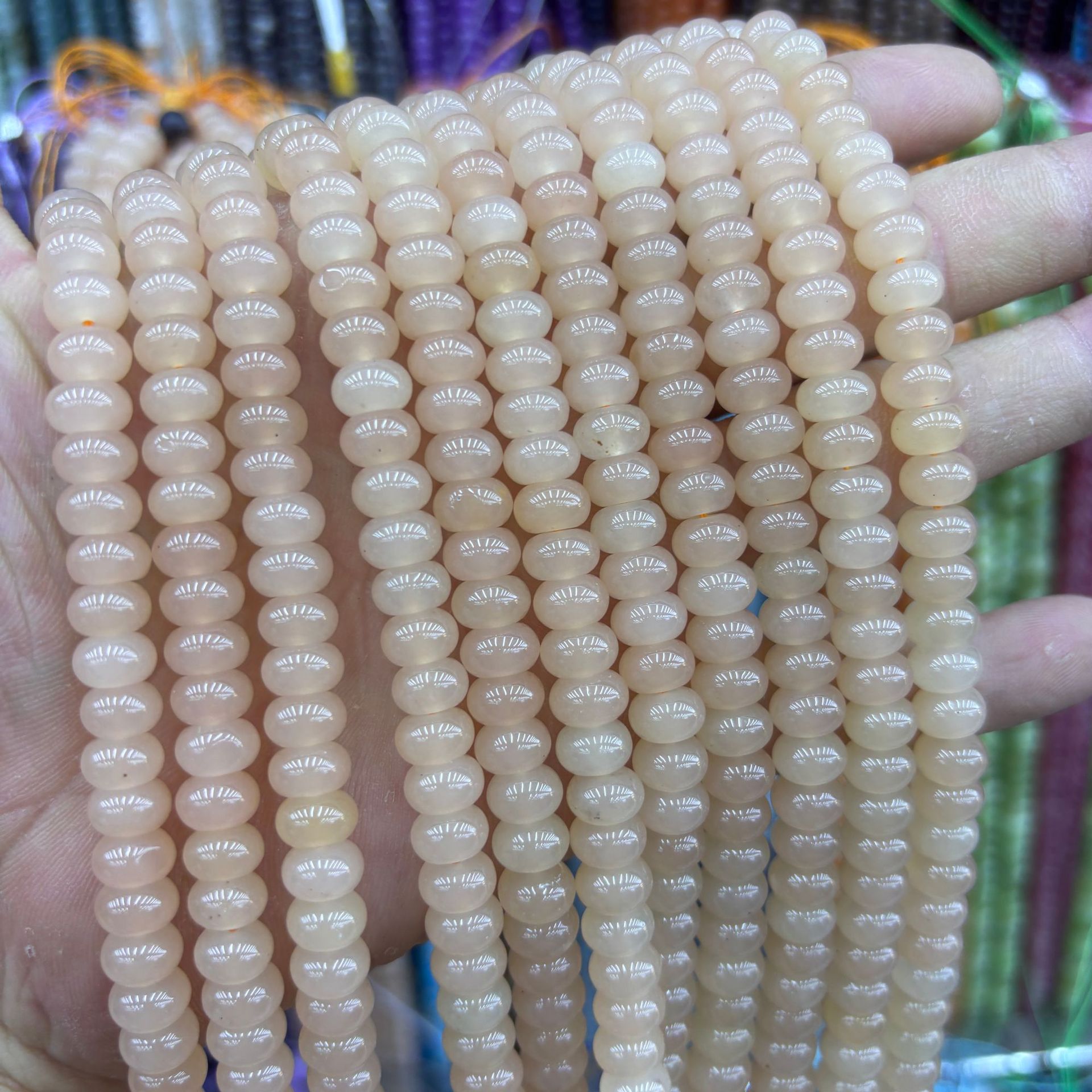 72synthetic Color abacus beads