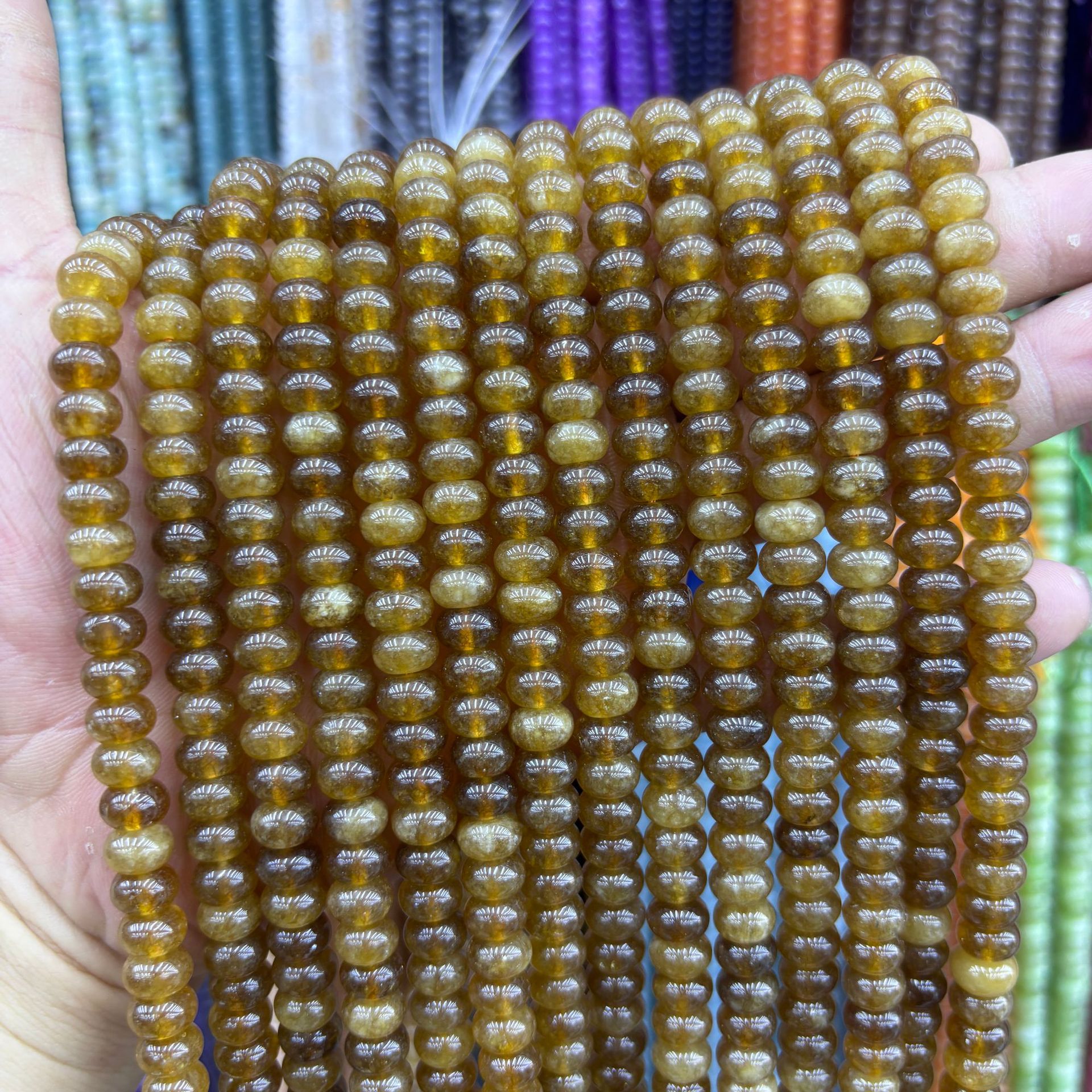 73 synthetic Color abacus beads