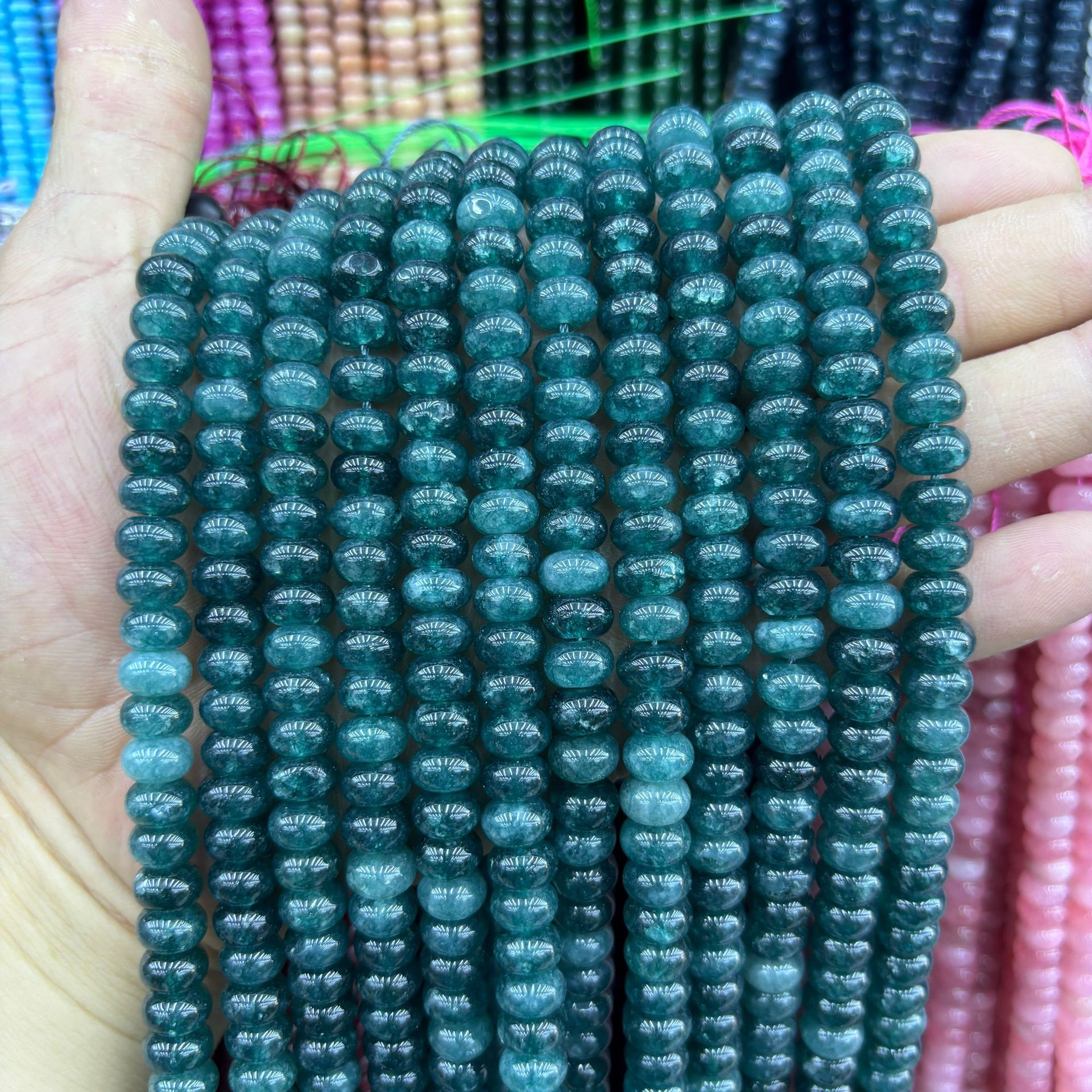 76 synthetic Color abacus beads