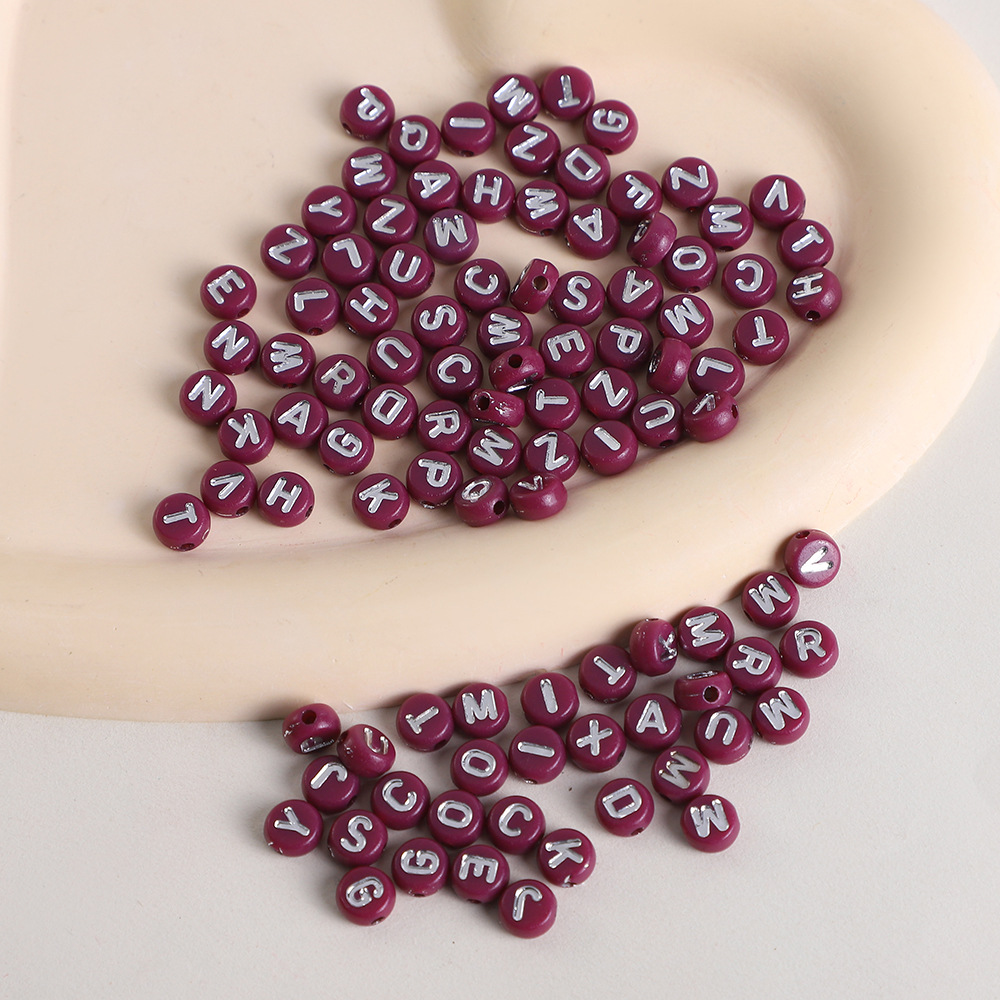 17:Burgundy with silver 004#