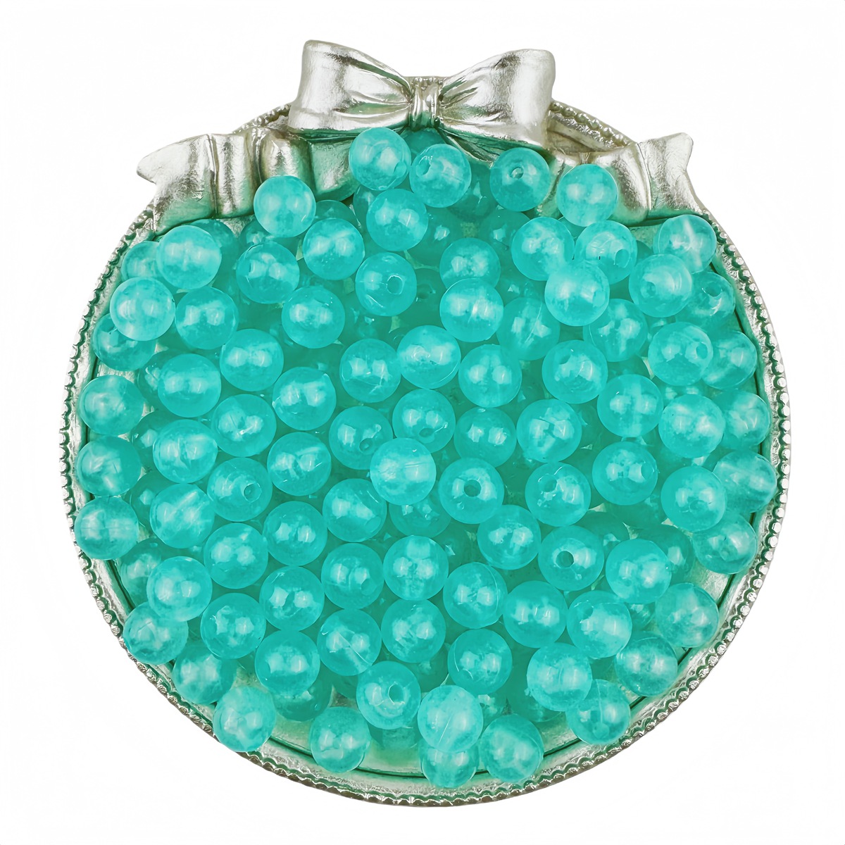 aqua green 10mm hole2mm/30pcs