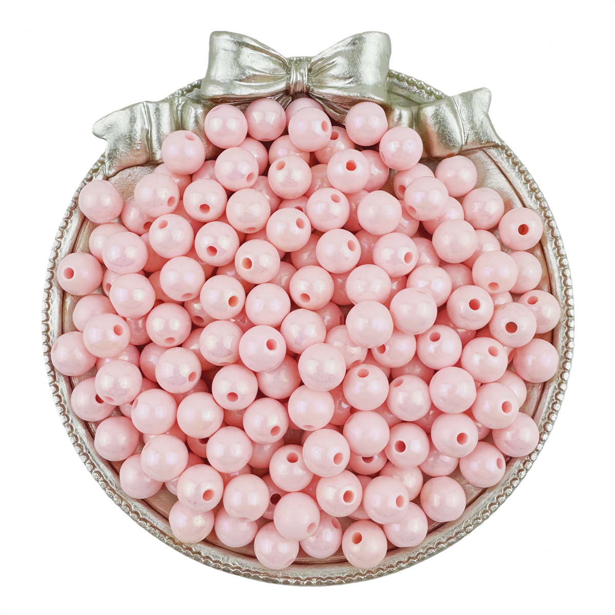 light pink 6mm hole1.5mm /100pcs