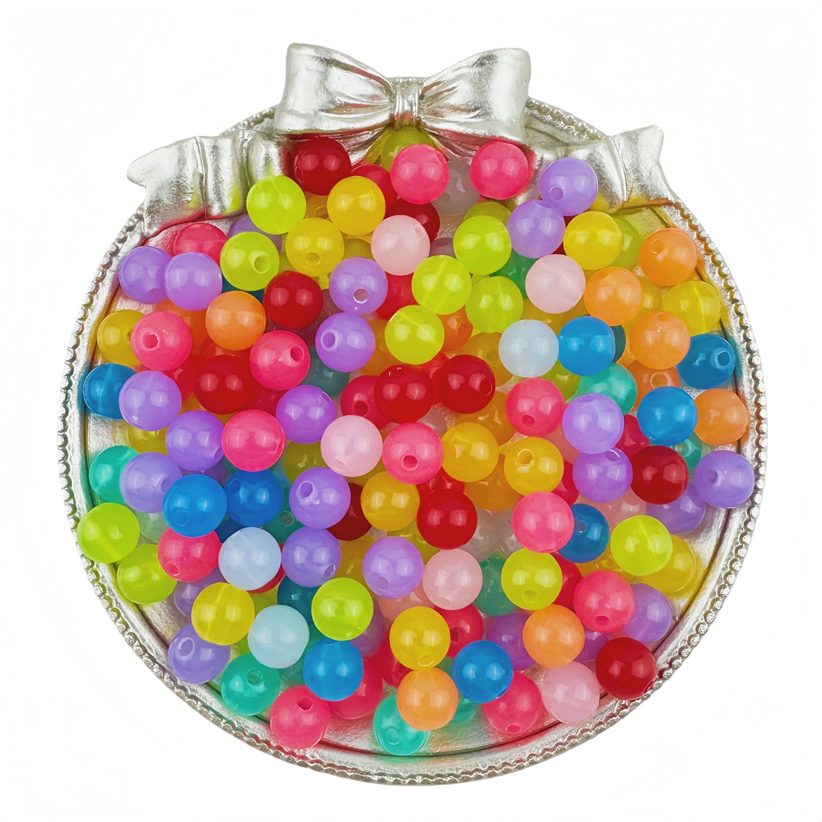 mixed colors 6mm hole1mm /100pcs