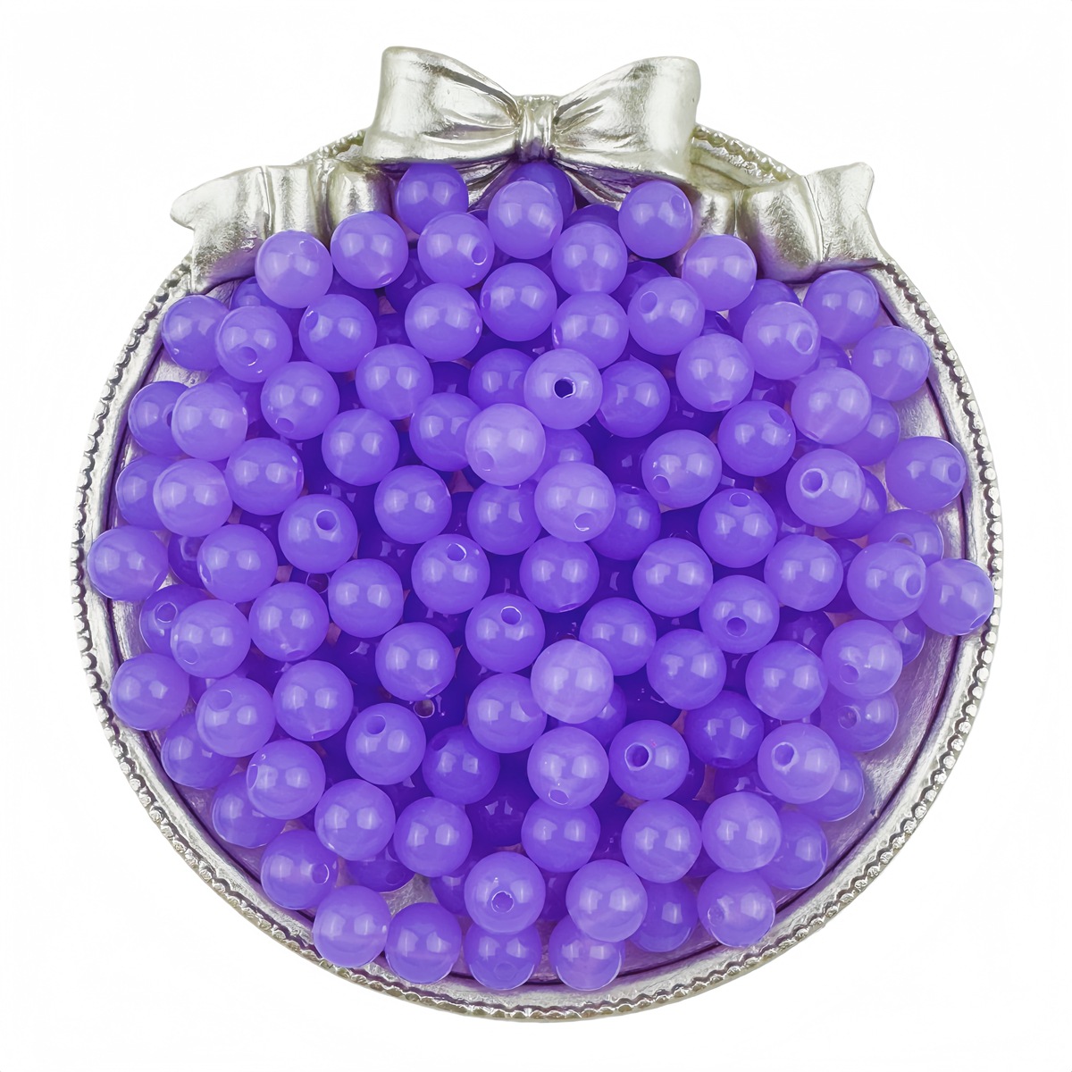 purple 6mm hole1mm /100pcs