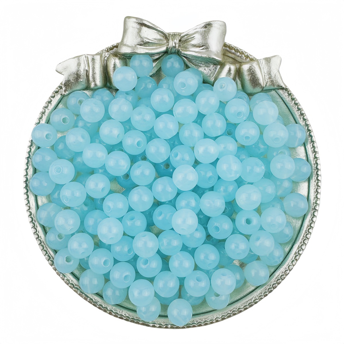 light blue 6mm hole1mm /100pcs