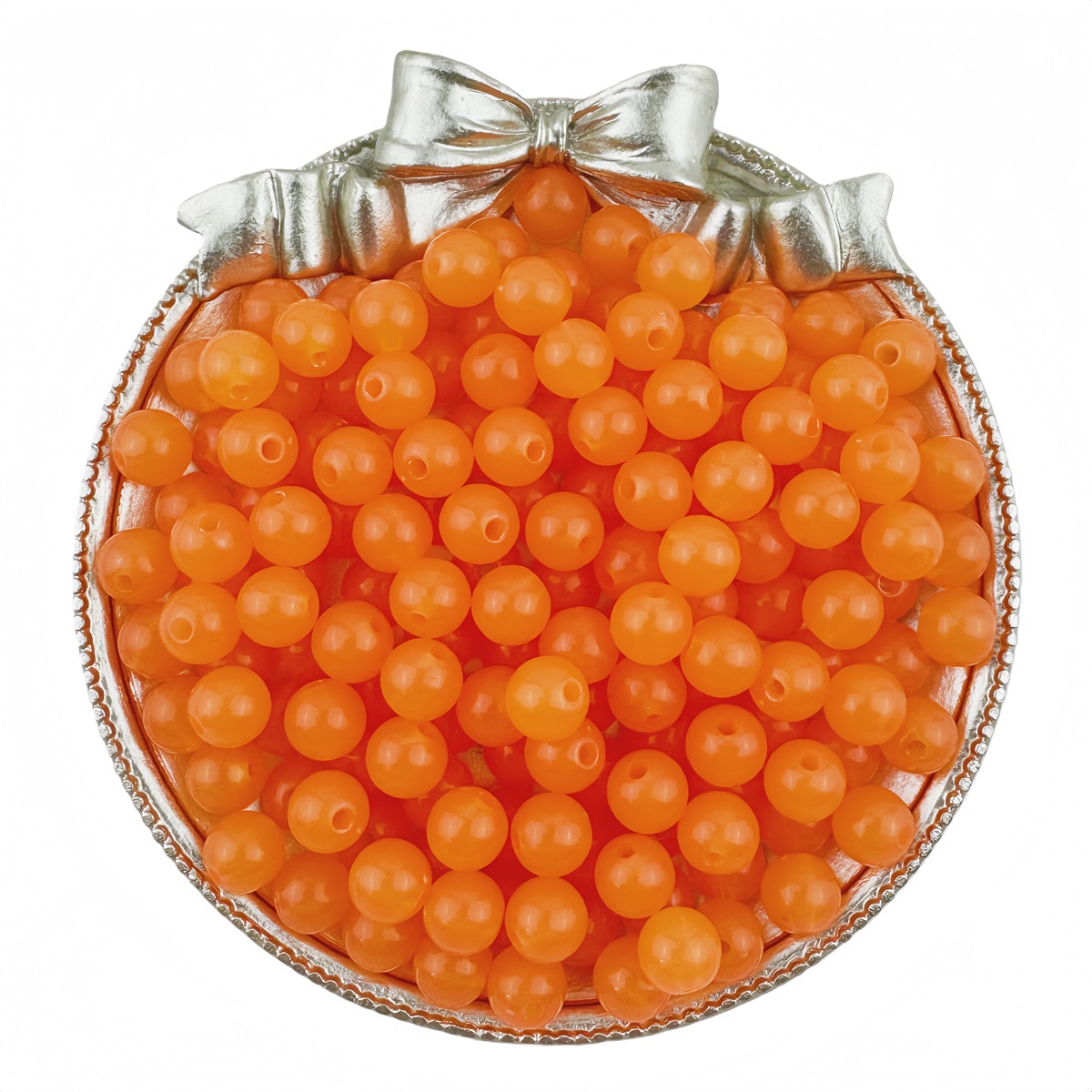 deep orange 6mm hole1mm /100pcs