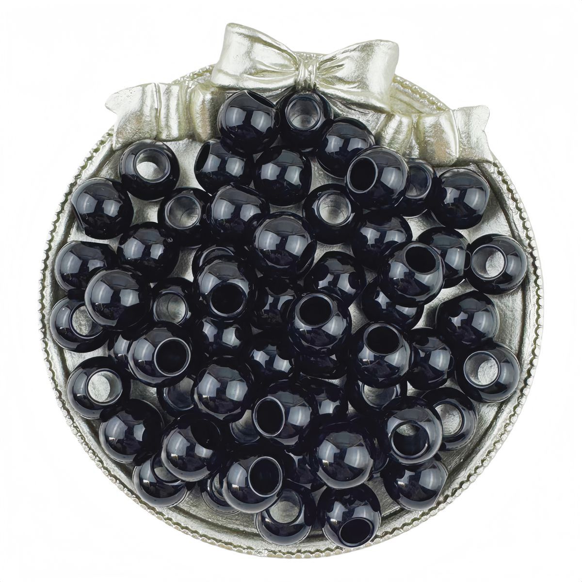 Black 12mm aperture 5mm (30/pack)