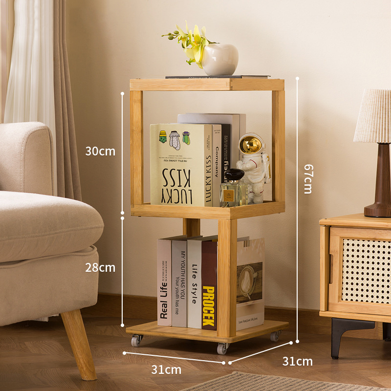 [Solid Color] Three-Layer (with Swivel Casters)