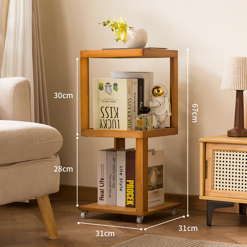 [tea color] Three-Layer (with Swivel Casters)