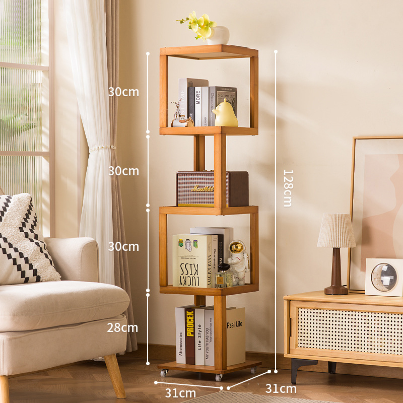 [tea color] Five-Layer (with Swivel Casters)