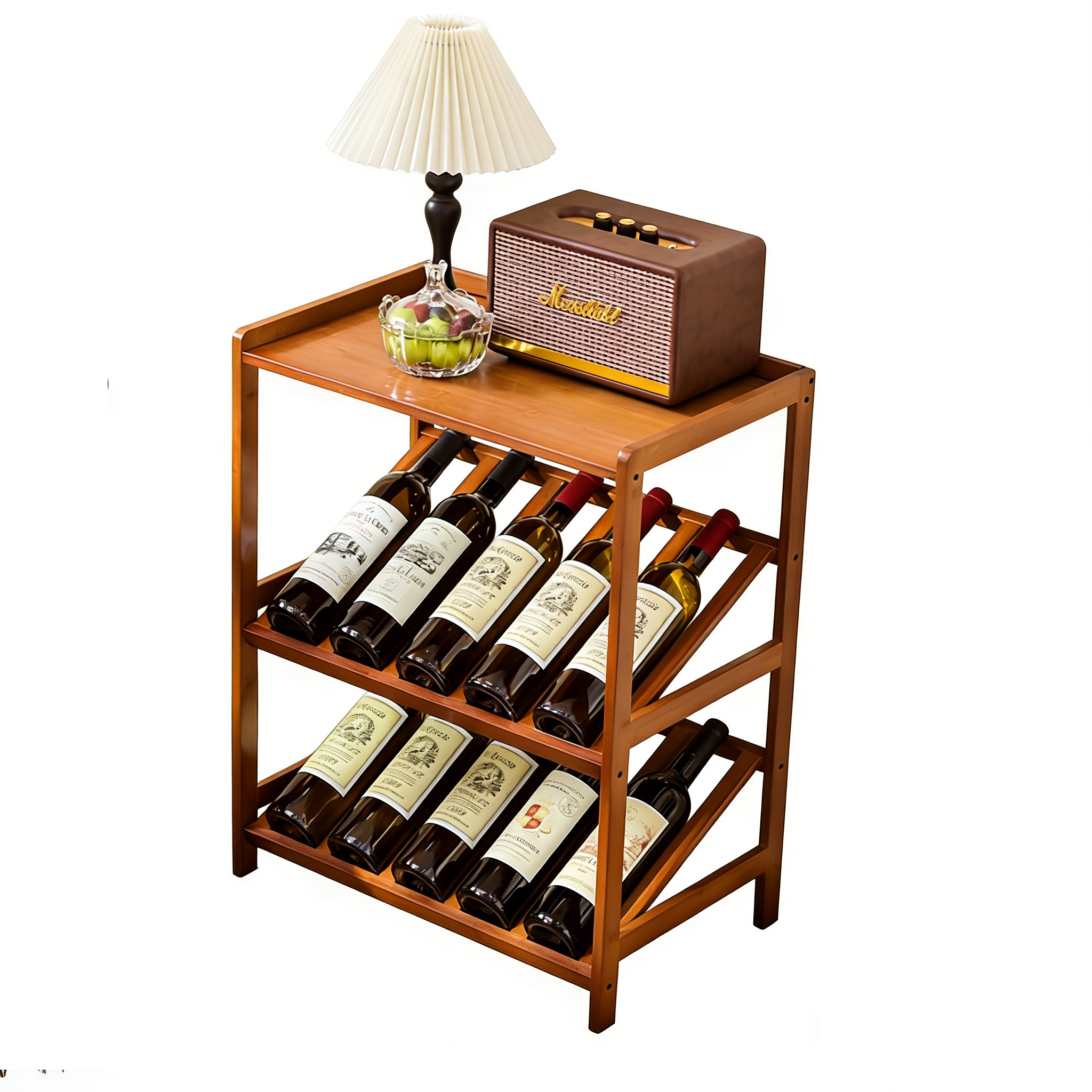 [Tea Color ] Three layers (can hold 10 bottles)