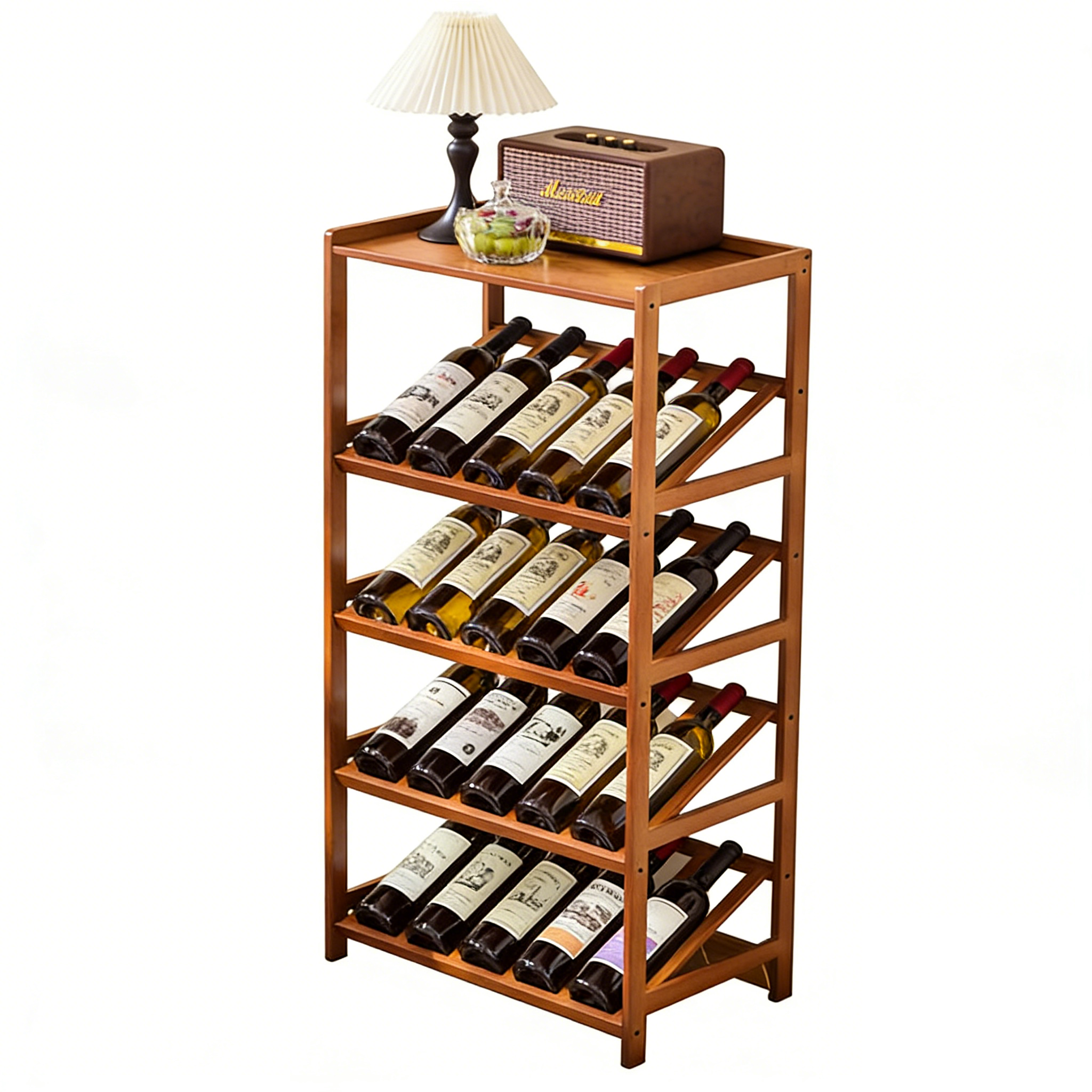 [Tea Color ] Five layers (can hold 20 bottles)