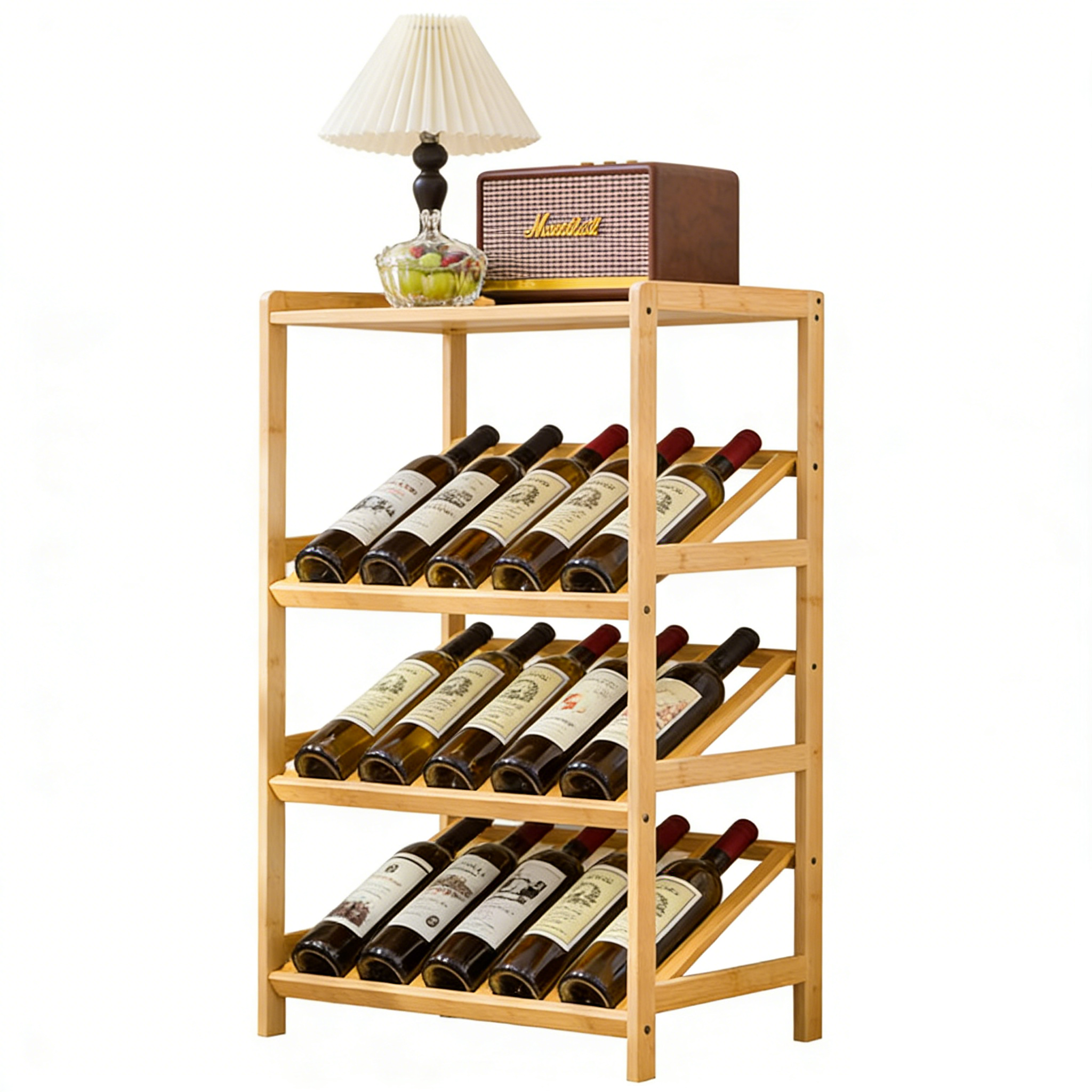 [ Original Color ] Four layers (can hold 15 bottles)