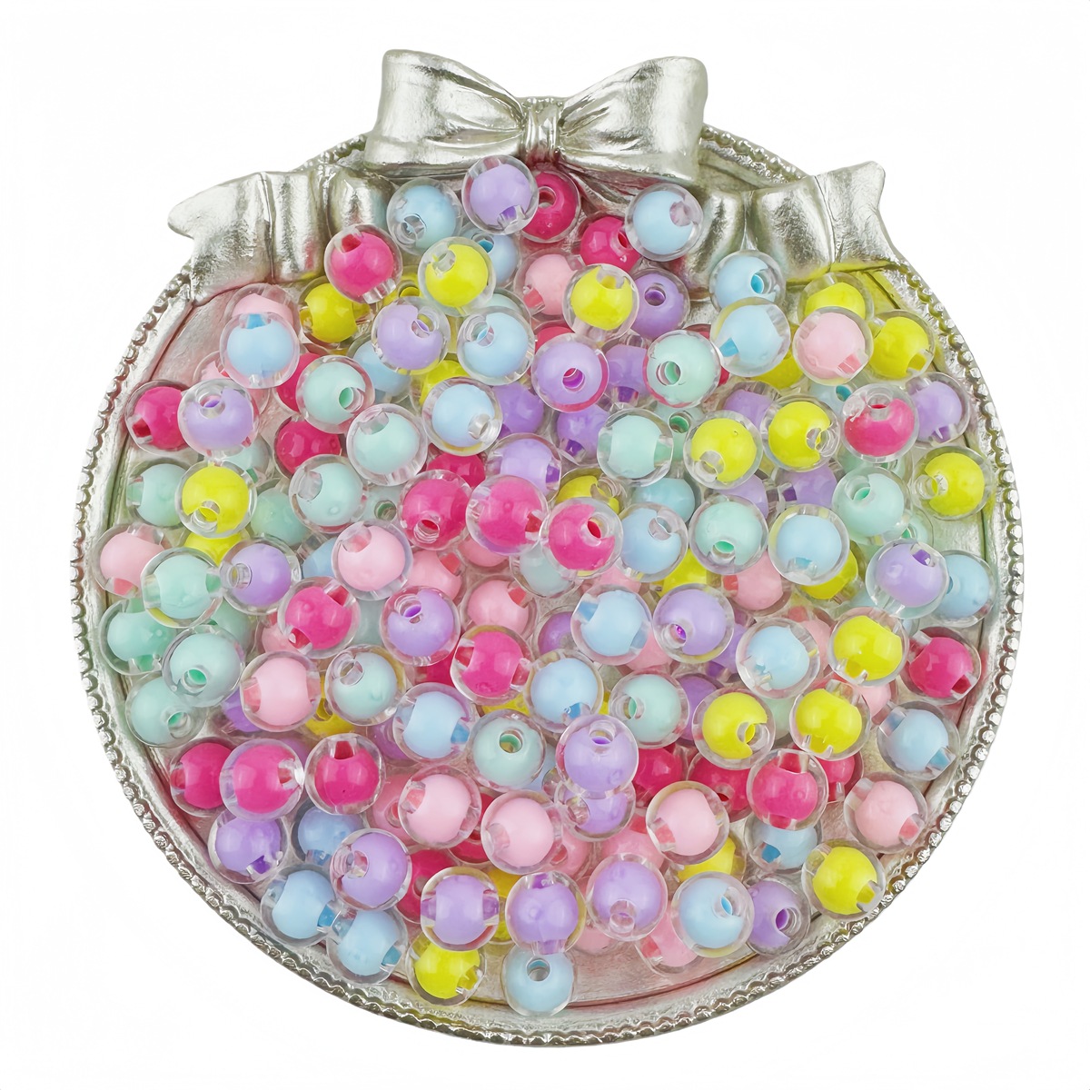 mixed colors 8mm hole1.8mm/50pcs