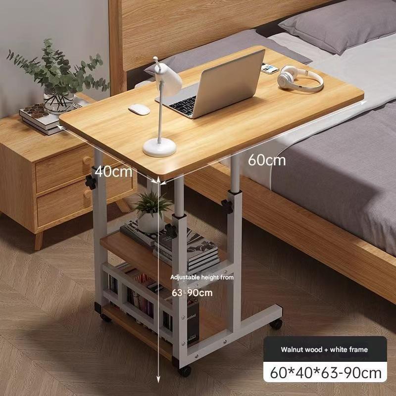 Side table three-layer walnut color 60*40