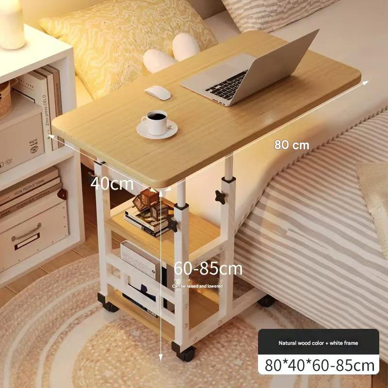 Side table three-layer walnut color 80*40