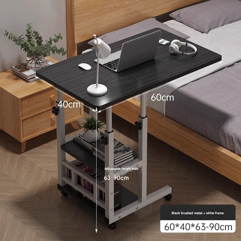 Side table three layers black brushed 60*40