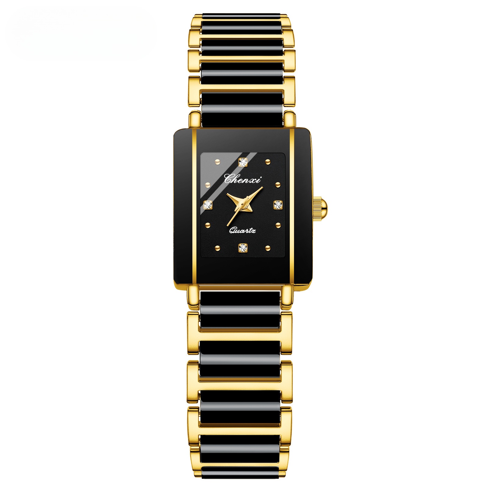 Female gold and black