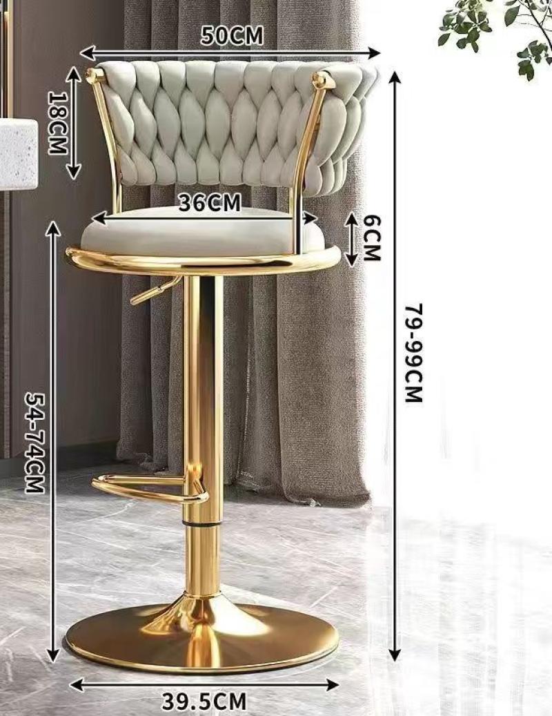 Elegant golden style-cream White