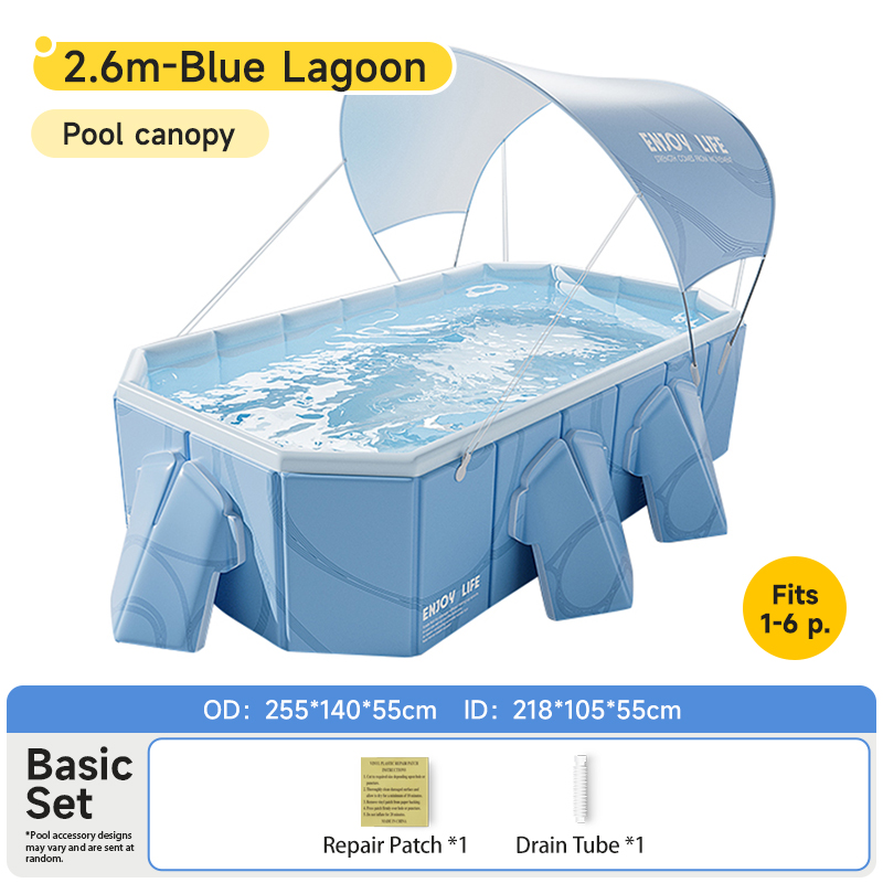 pool with sunshade 2.6m