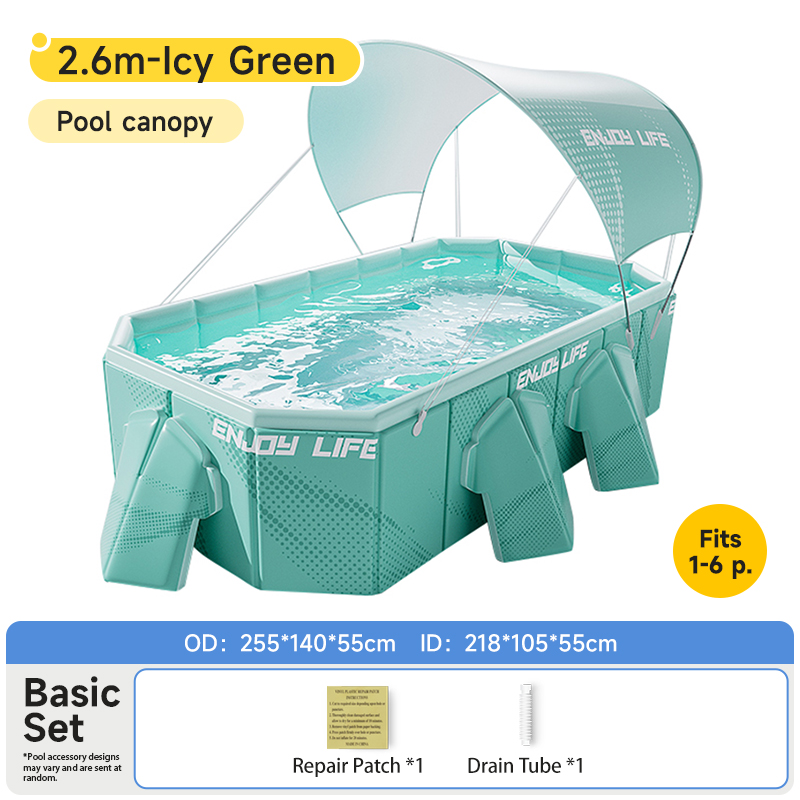 pool with sunshade 2.6m