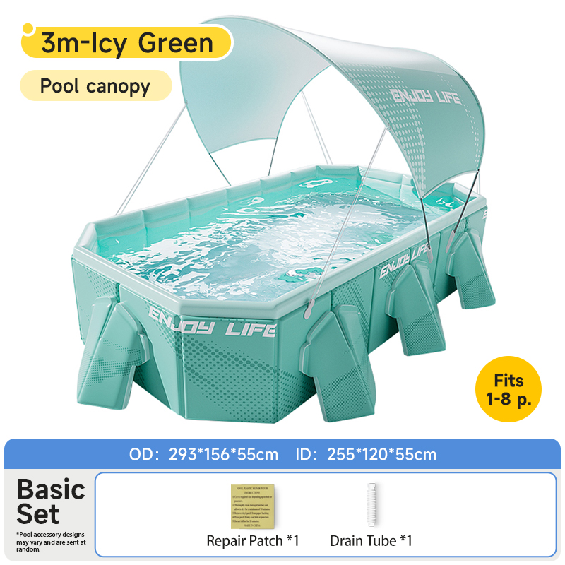 pool with sunshade 3m