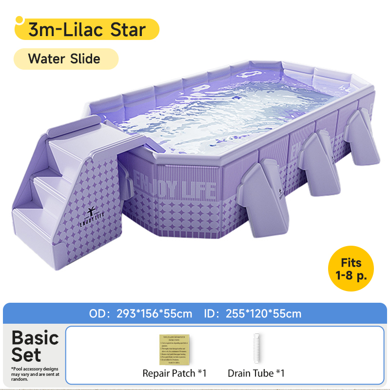 pool with slide 3m