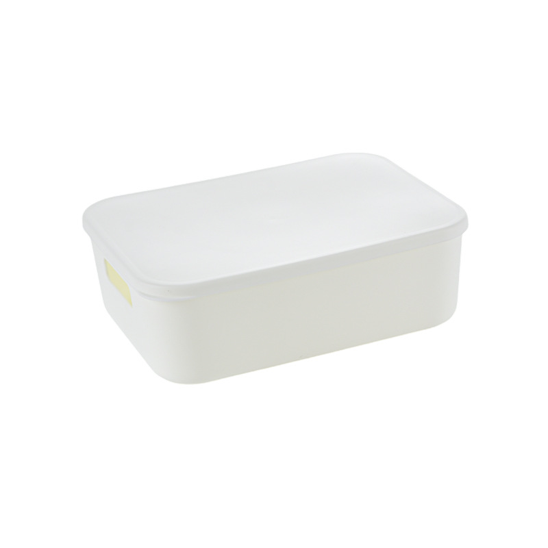 8L short white with cover 34.5*26*9cm