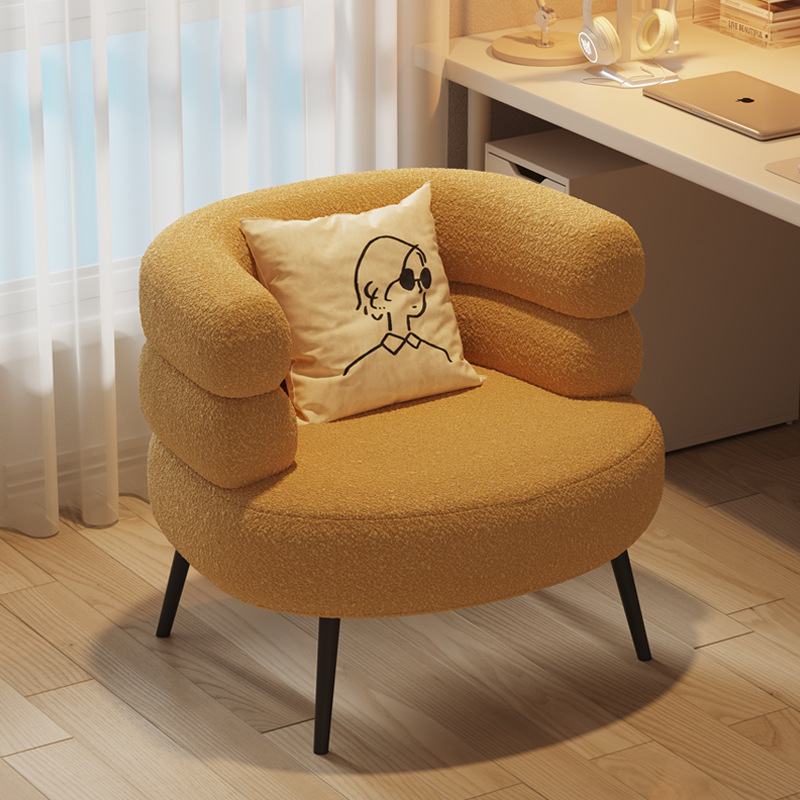 Yellow [Lamb Velvet Sponge Cushion]]