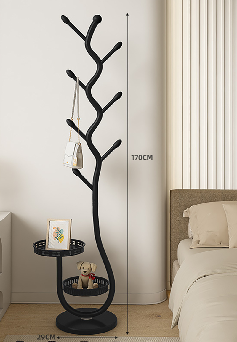 Double pallet storage-matte black [thick black marble]