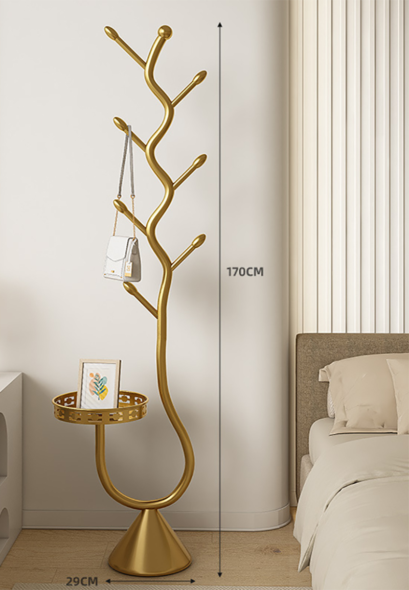 Single tray storage - light luxury gold [gold conical base]