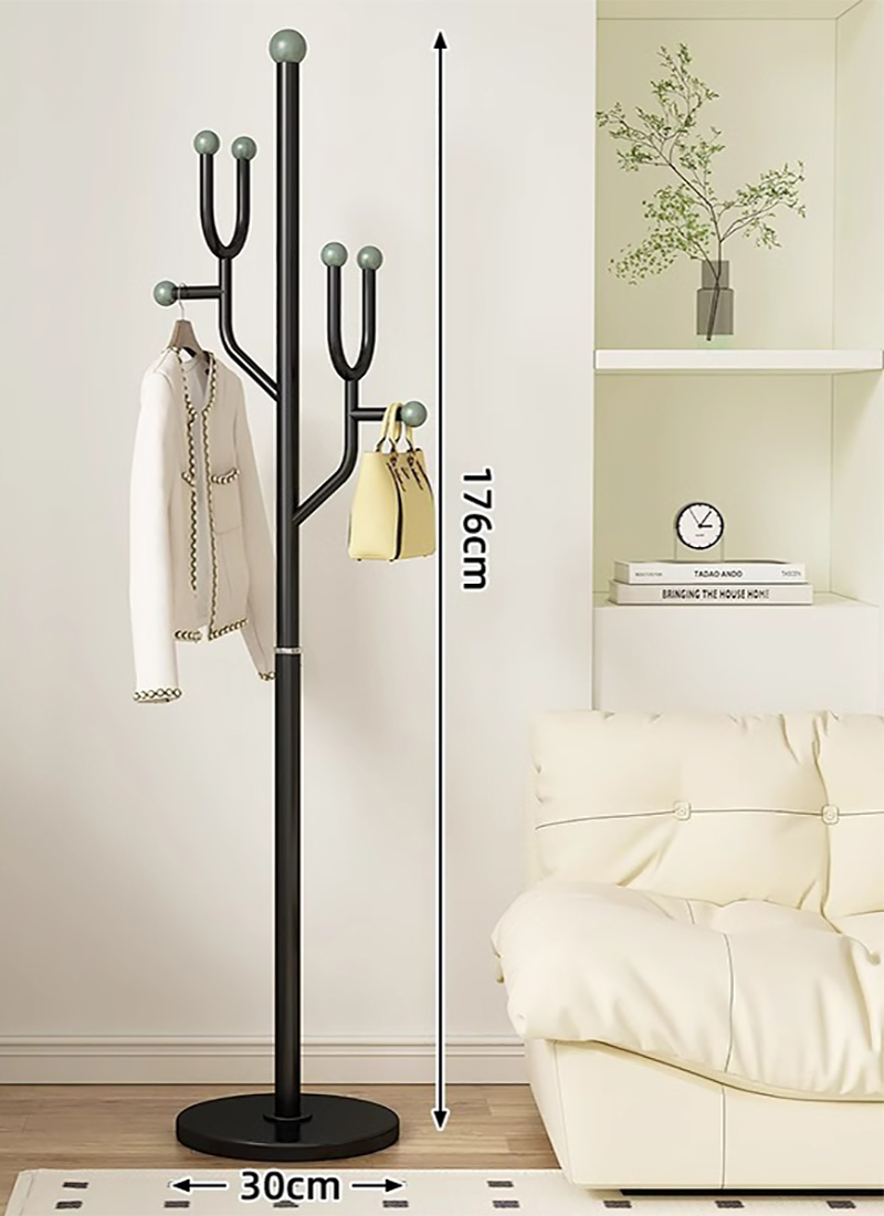 Black frame   green hanging head
