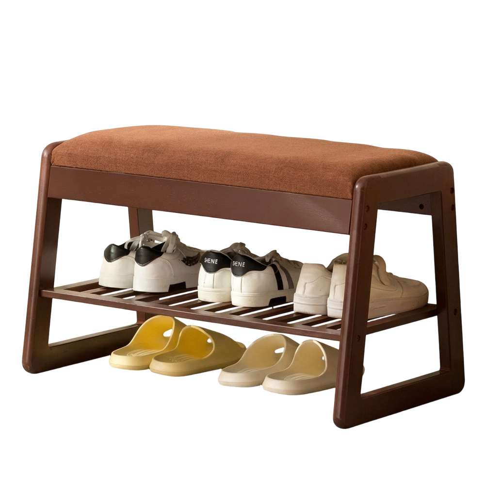 [walnut color] double layer 70cm long (comfortable soft cushion)