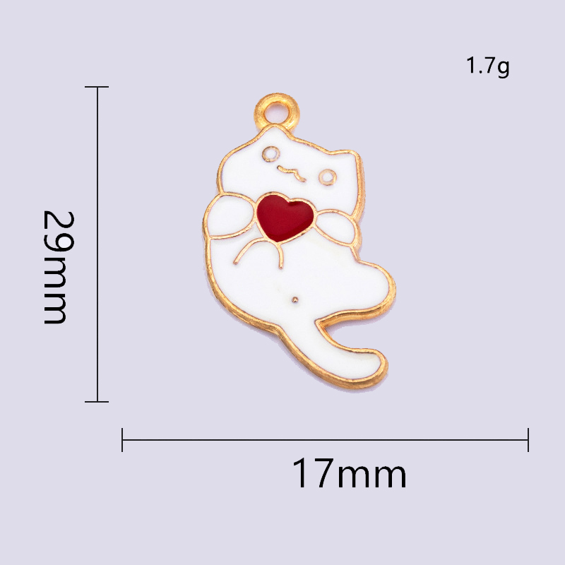 white and red - KC gold plated