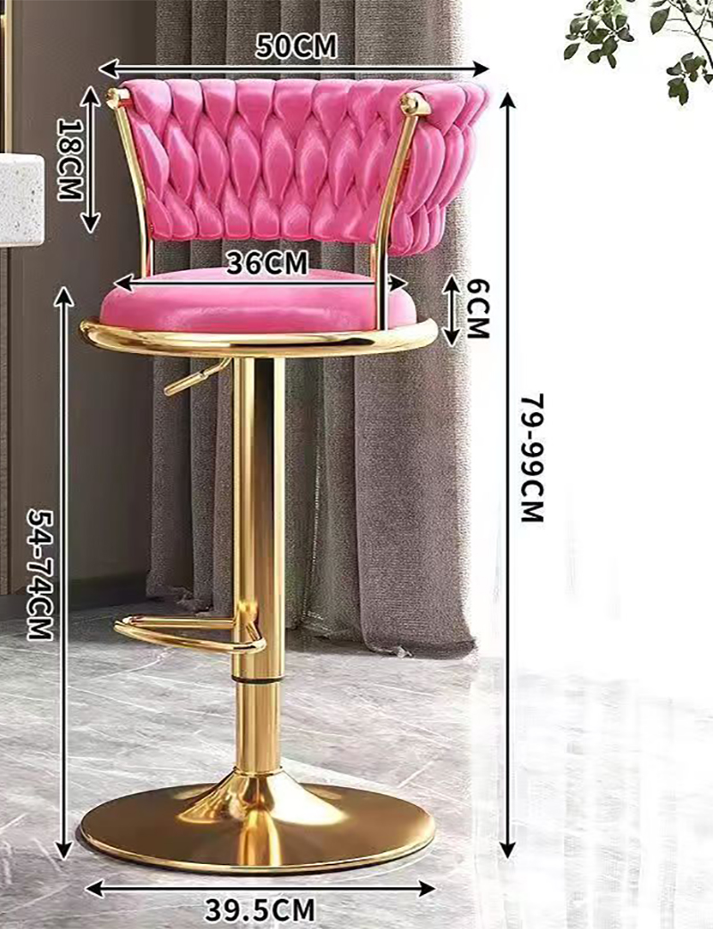 Elegant golden style-Barbie pink