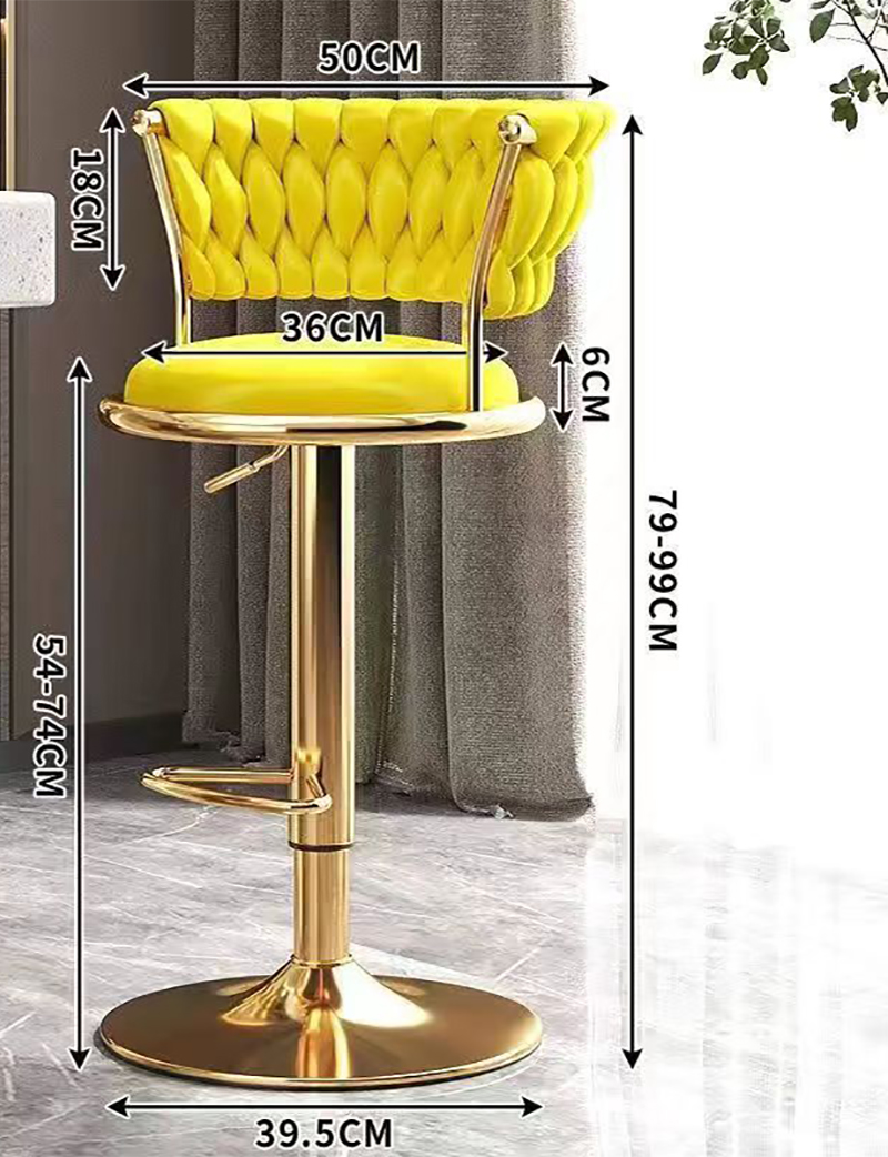 Elegant golden style-lemon yellow