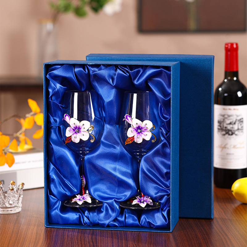 8 purple Double cup gift box set