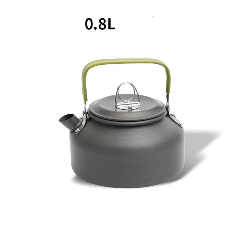 DS-08 coffee pot (green handle) 14x8.5cm