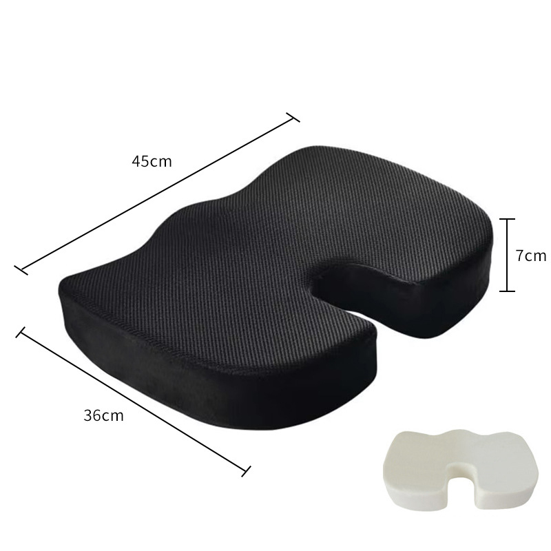 Seat cushion-breathable mesh black