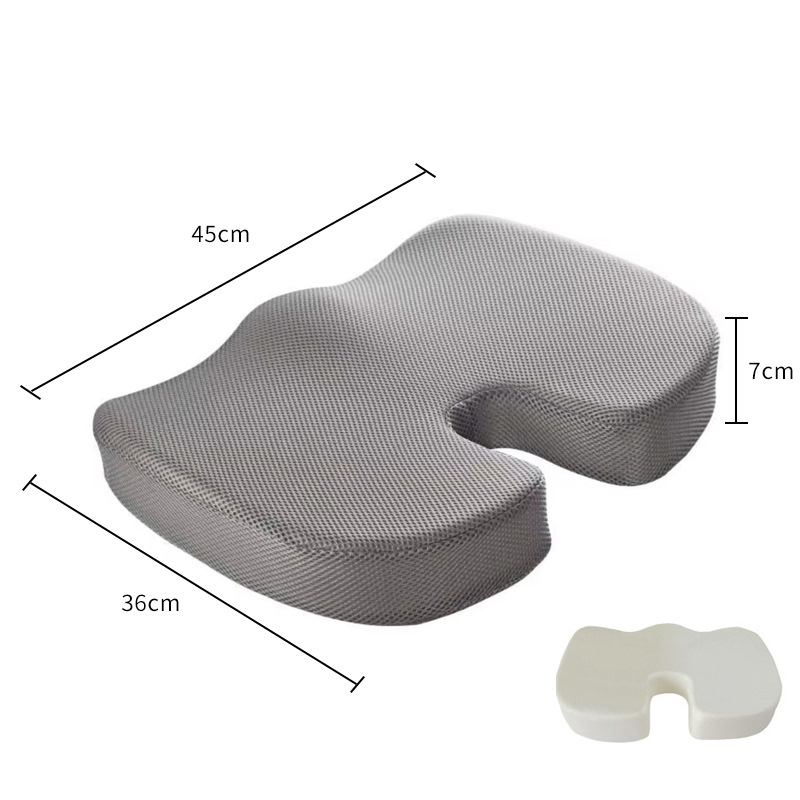 Seat cushion-breathable mesh gray
