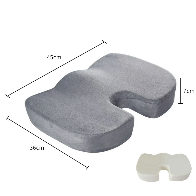 Seat cushion-crystal velvet gray