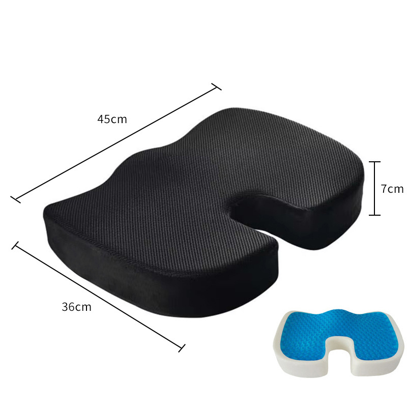 Seat cushion - breathable mesh black [gel style]