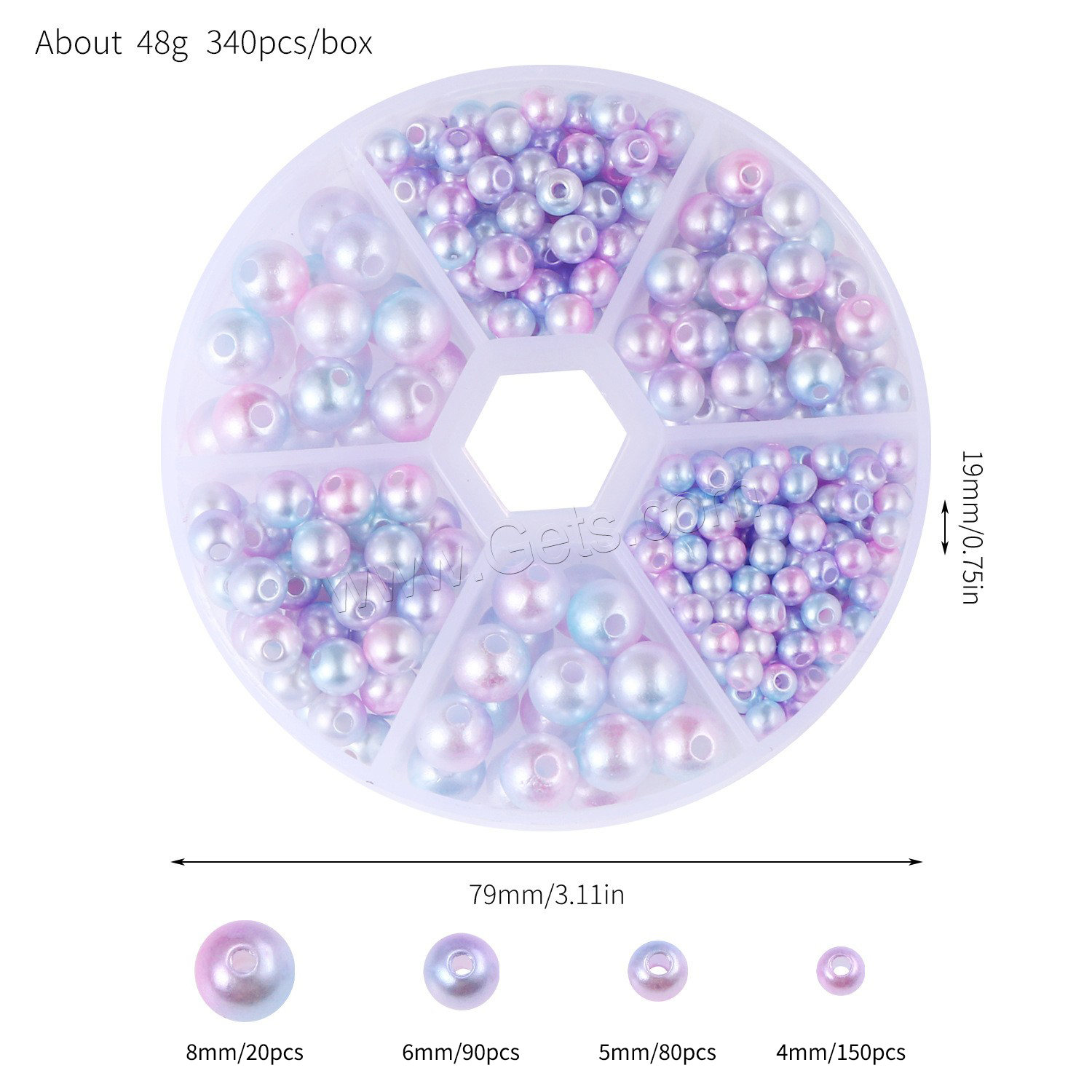 1:Light blue pink
