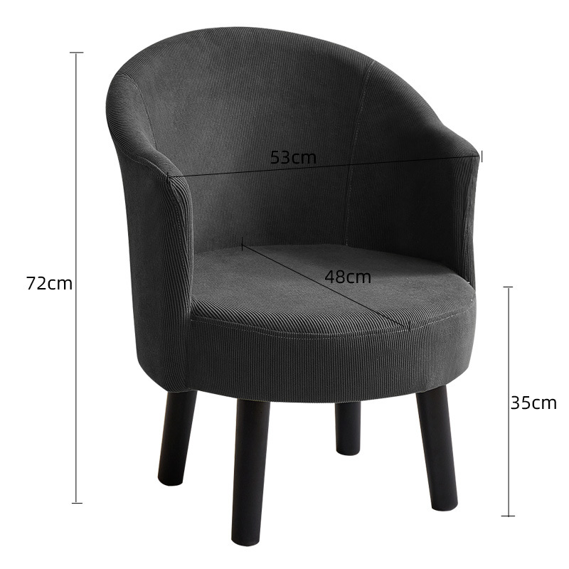 Short legs - velvet - gray