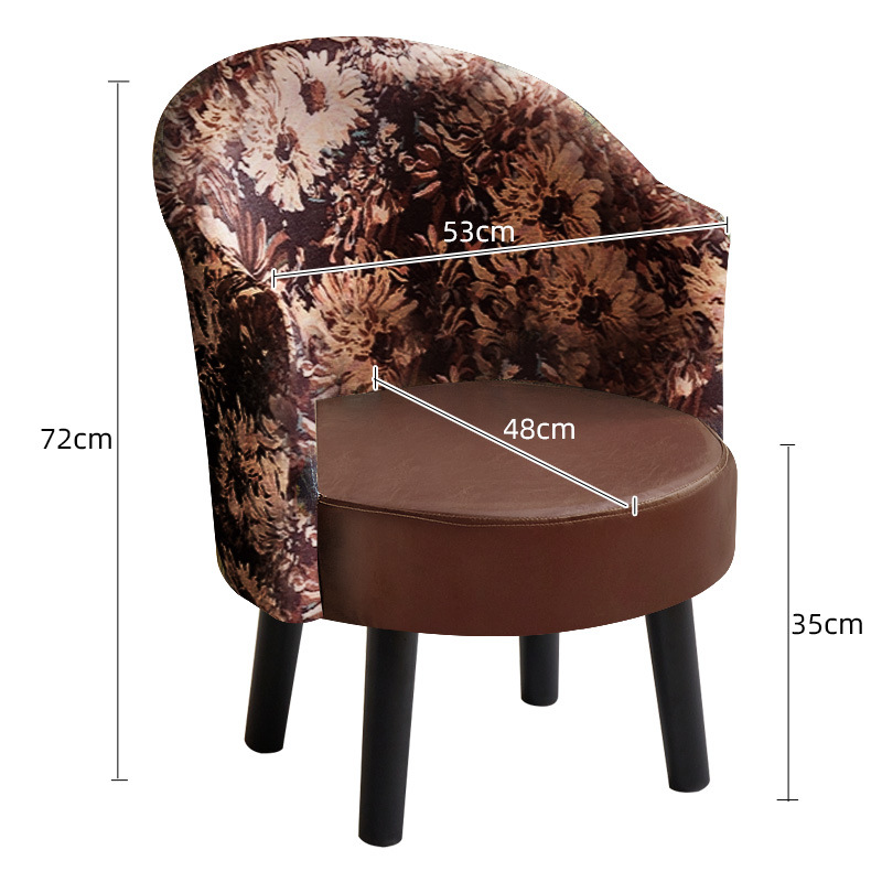 Short legs - waxed leather   velvet back - brown