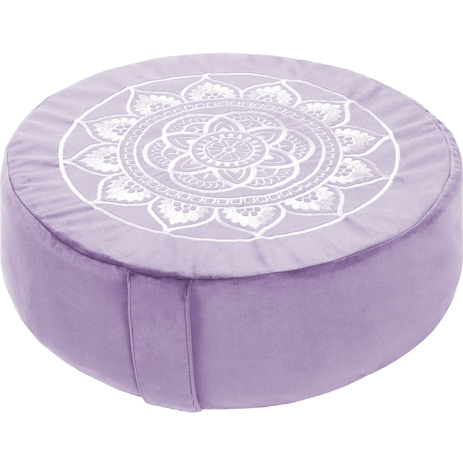 Buckwheat Round purple meditation cushion