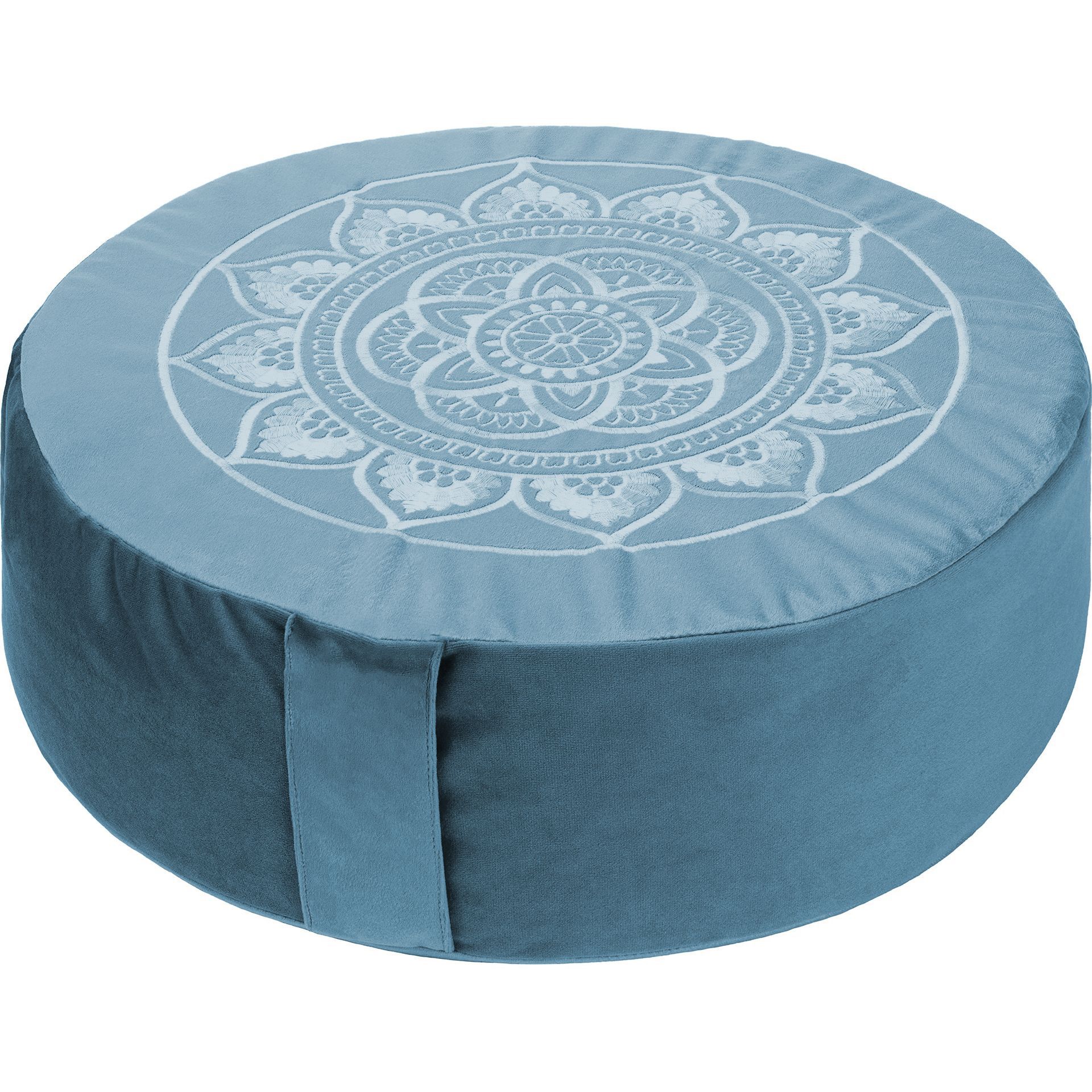 Buckwheat Round dark blue meditation cushion